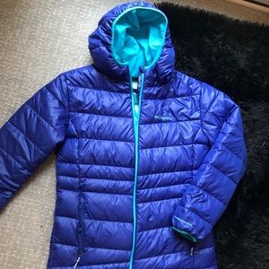 BARELY WORN Columbia turbodown 550 girls coat